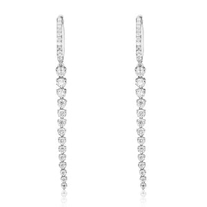 Diamond Dangling Earrings 1.54ct tw