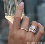 Henri Daussi Cushion Cut Five Stone 1.00ct tw Wedding & Anniversary Diamond Ring