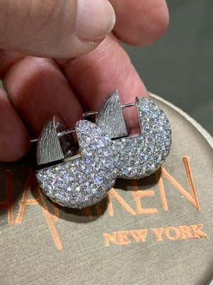 Diamond Pave Earrings 8.24ct - HANIKEN JEWELERS NEW-YORK