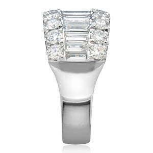 Baguette and Round Cut Diamond Ring 2.52ct t.w.