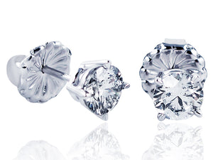 1.08ctw Classic Diamond Stud Earrings - HANIKEN JEWELERS NEW-YORK