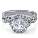2.16ct tw Henri Daussi Cushion Cut GIA Certified Diamond Engagement Ring