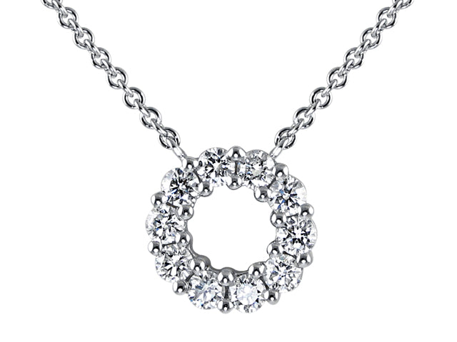 Diamond Circle of Life Pendant Necklace