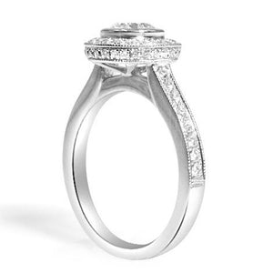 ﻿﻿﻿Bezel Set Diamond Engagement Ring (0.72ct)