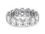 7.66ctw Platinum Oval Diamond Eternity Ring GIA Certified - HANIKEN JEWELERS NEW-YORK
