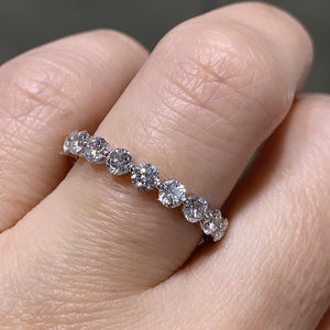 1.99ct tw Diamond Single Prong Eternity Ring