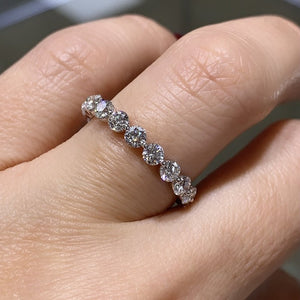 1.99ct tw Diamond Single Prong Eternity Ring