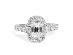 Henri Daussi Cushion Cut Diamond Engagement Ring