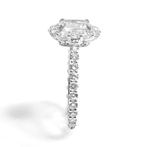 Henri Daussi Diamond 2.75cts Totaling Center GIA Certified 1.05ctw Halo Engagement Ring