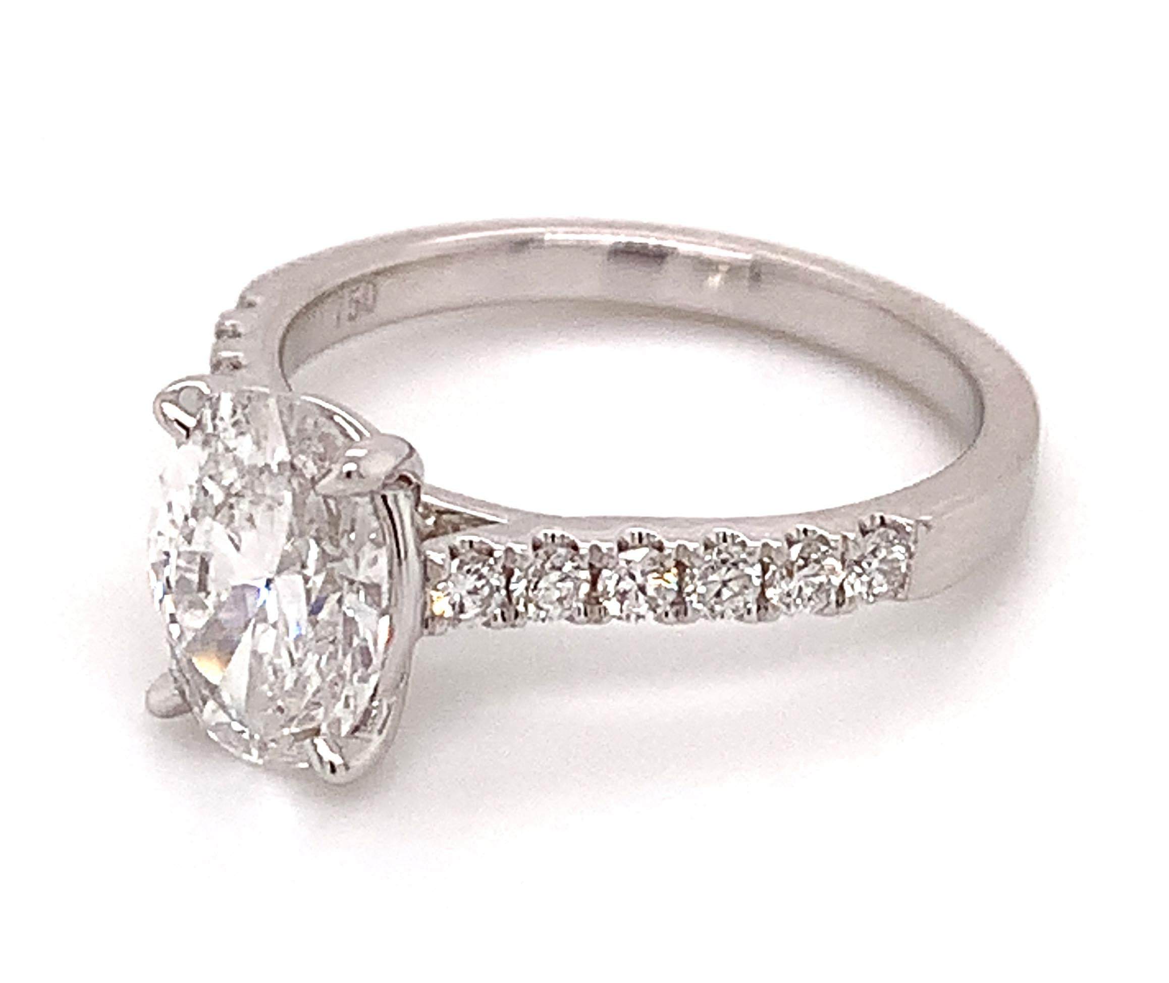 1.50ctw Oval Brilliant Cut Engagement Ring