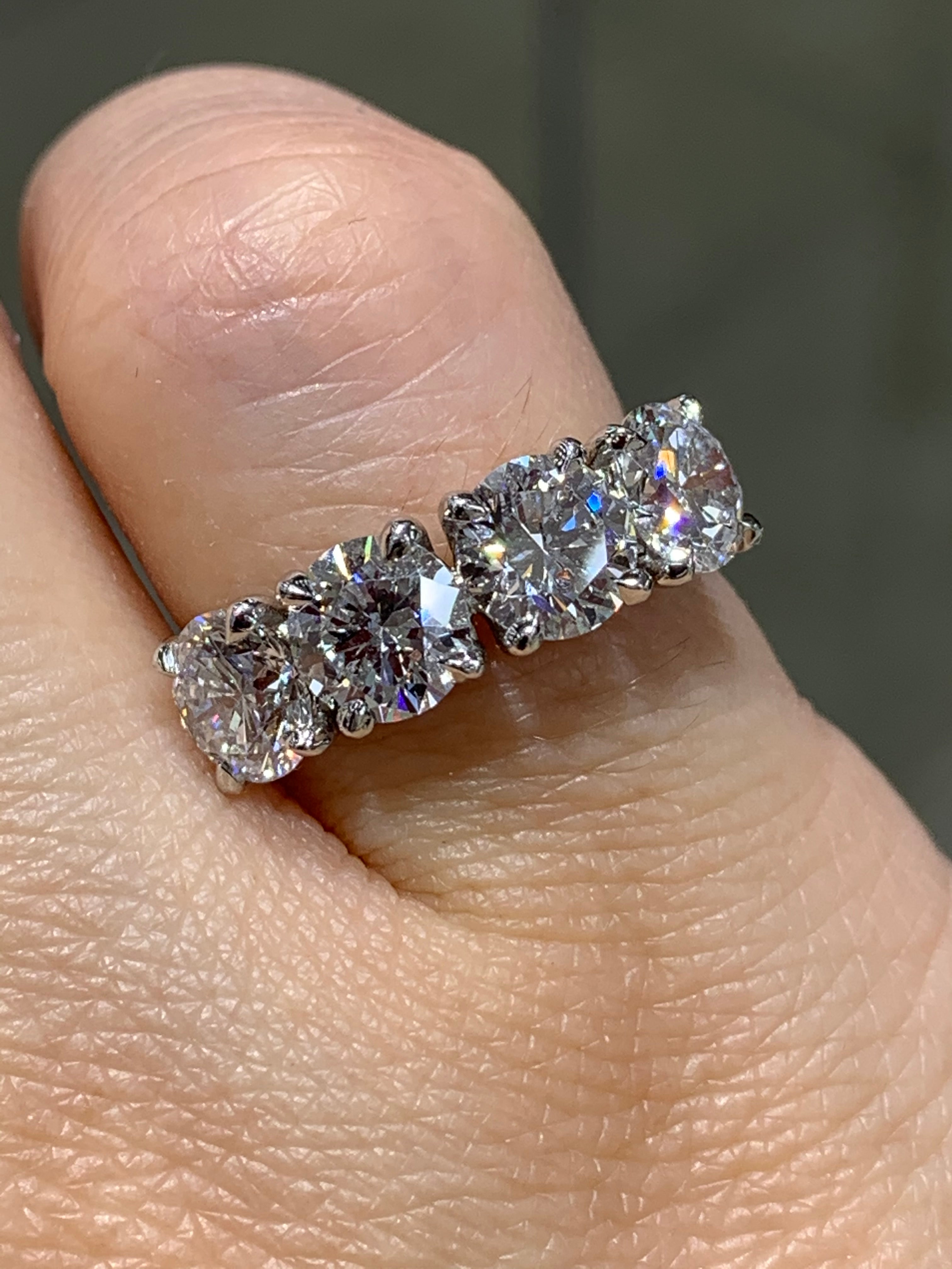 Custom Made Diamond Ring, Four Stone - Stones Diamonds