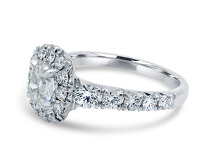 Henri Daussi Signed 1.43ct tw Diamond Engagement Anniversary Ring