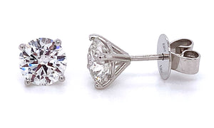 Diamond Stud Earrings 2.04tcw GIA Certified