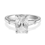 Henri Daussi Designer Cushion Cut 1.62ct t.w. Diamond Engagement Anniversary Ring