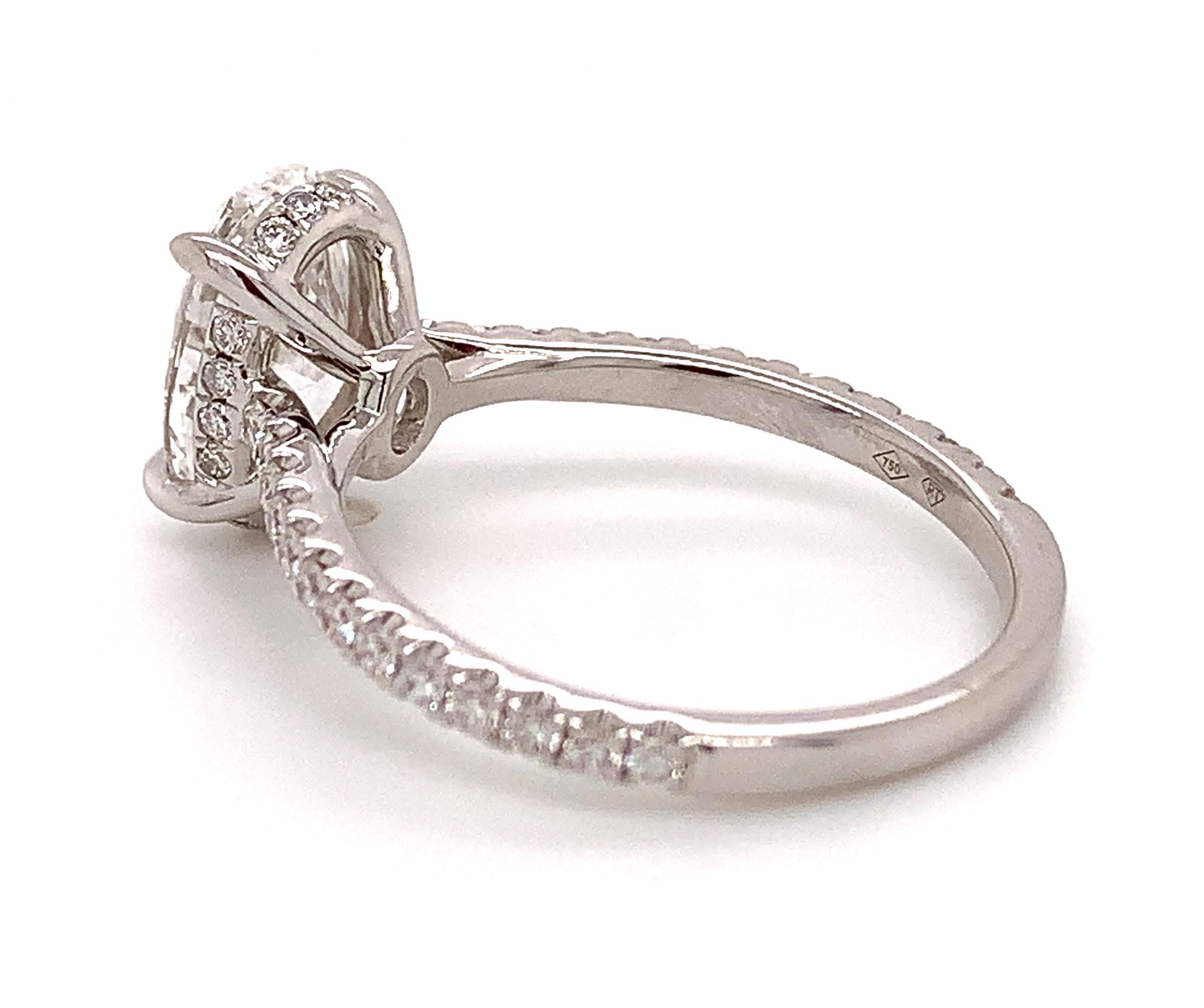 2.06ctw Oval Brilliant Cut Engagement Ring