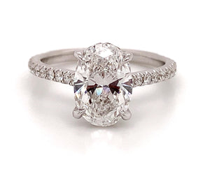 2.06ctw Oval Brilliant Cut Engagement Ring