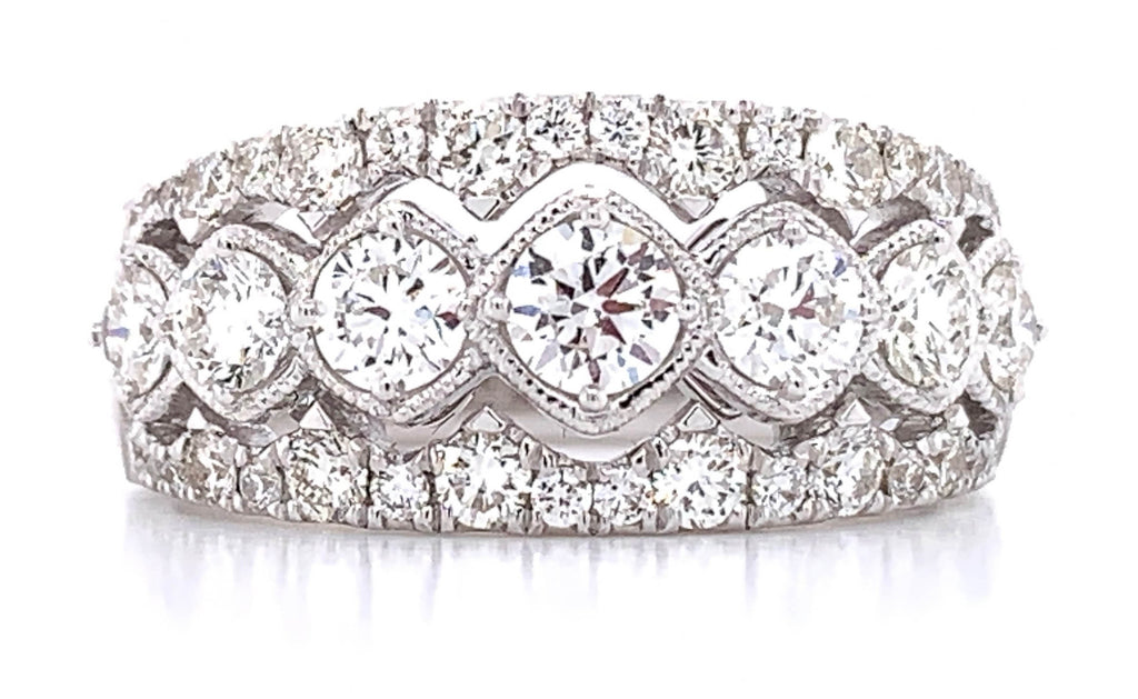 Diamond Fancy Right Hand Ring - HANIKEN JEWELERS NEW-YORK