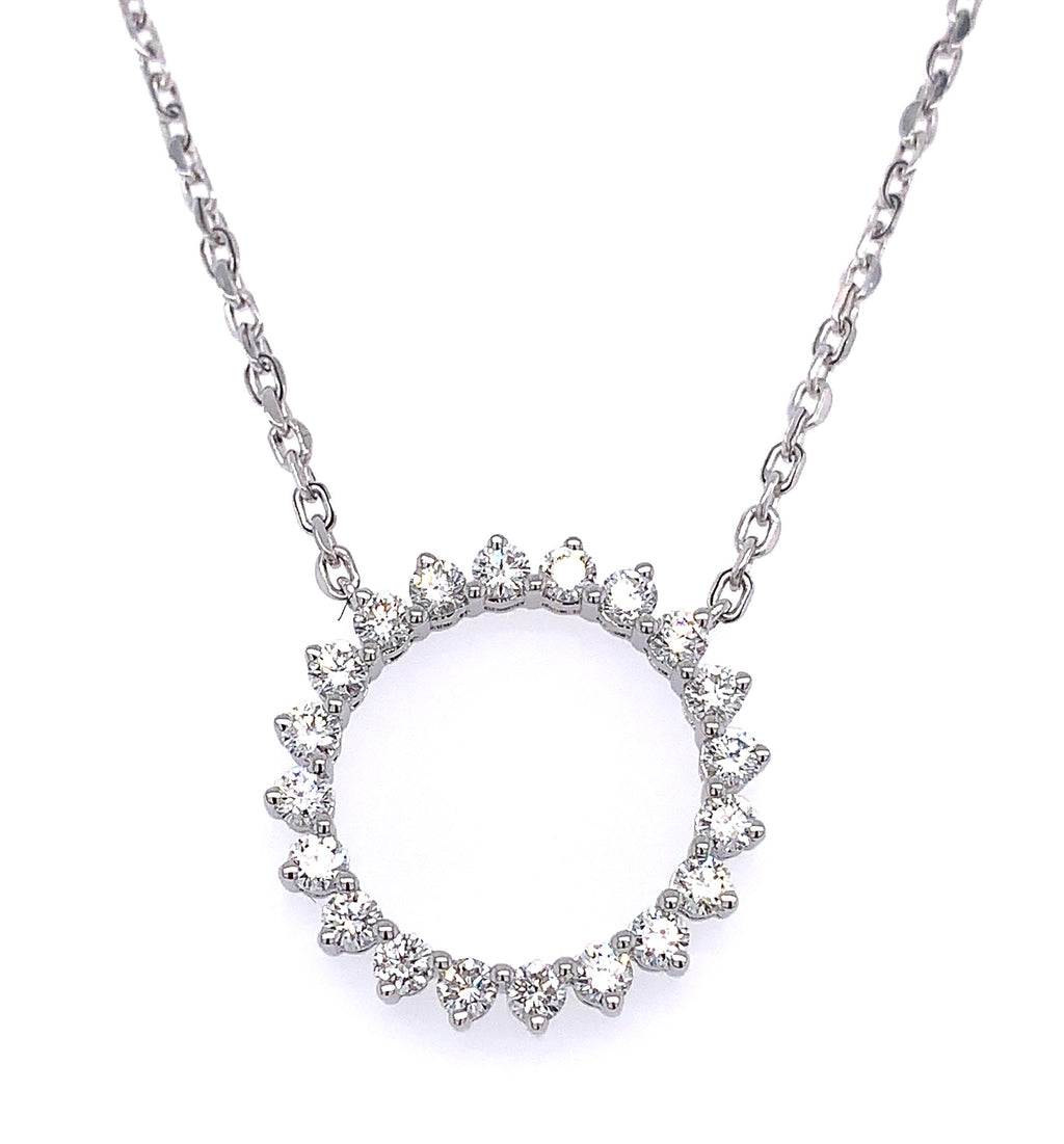 1.00ct tw Diamond Circle of Life Pendant Necklace