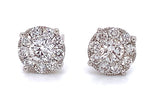 0.38ct tw Cluster Diamond stud Earrings
