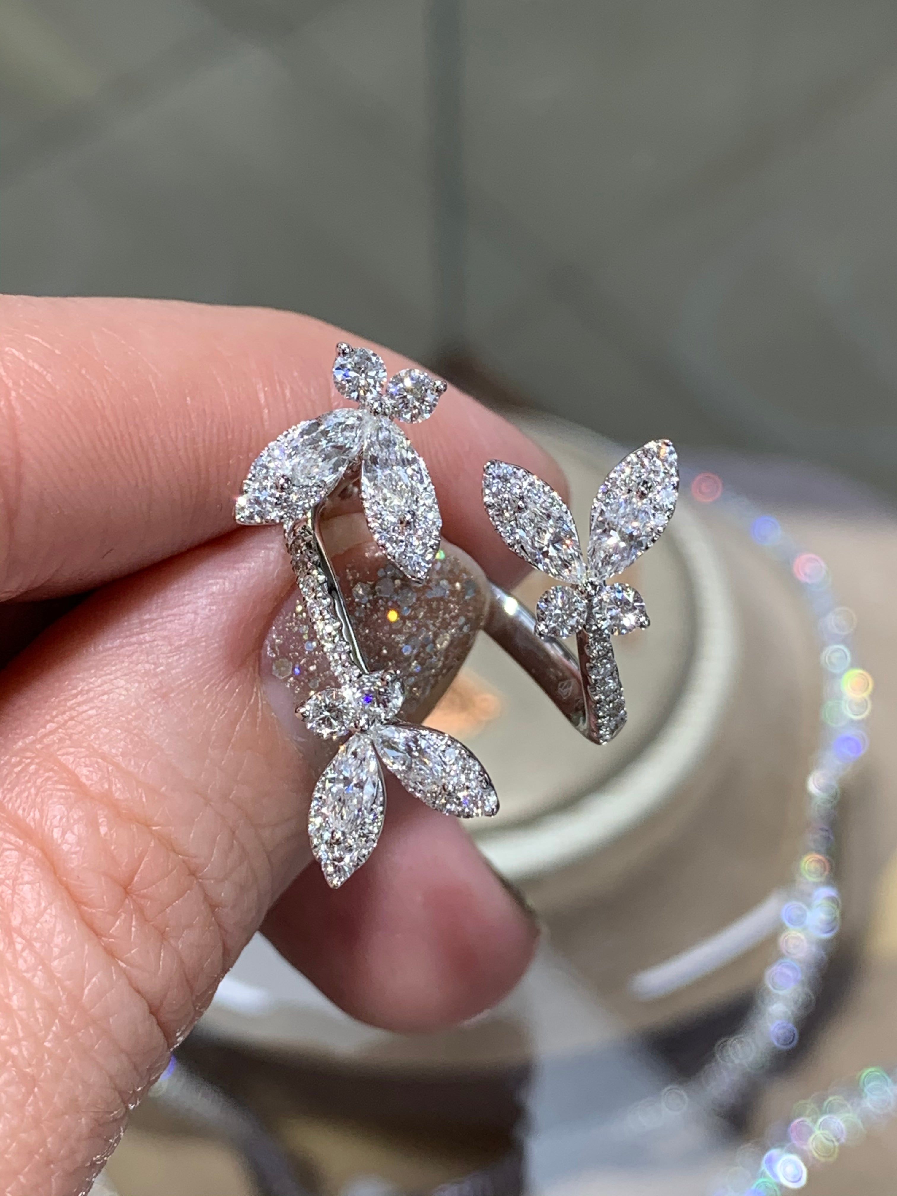 Marquise Cut Diamond Cocktail Ring 1.46ct t.w. - HANIKEN JEWELERS NEW-YORK
