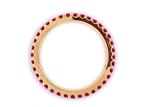 Ruby Rose Gold Eternity Stackable Band