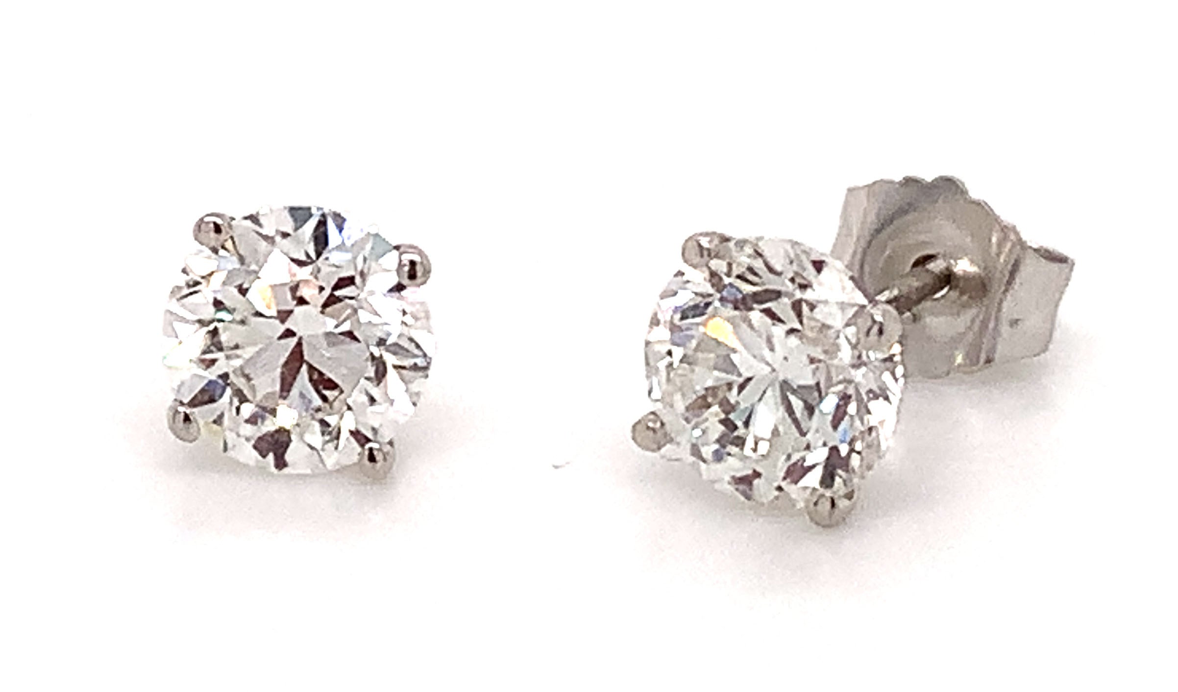 Diamond Stud Certified Earrings 1.64cts