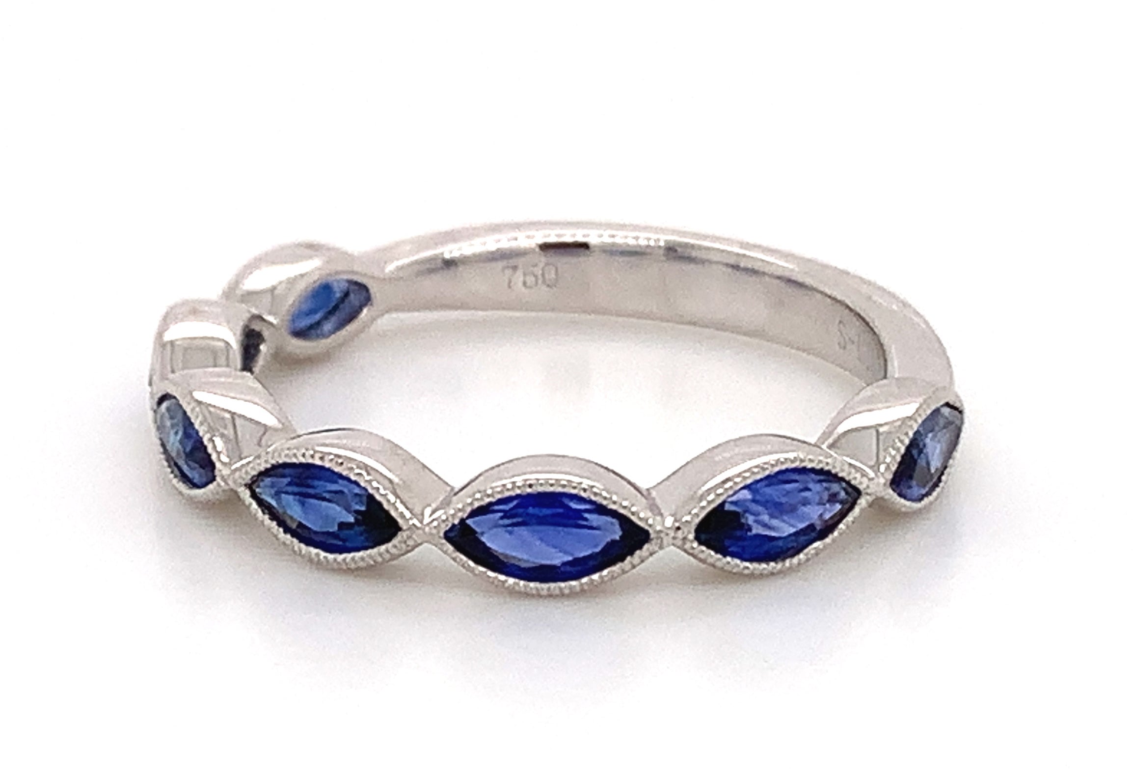 Blue Sapphire Celebration Stackable Ring