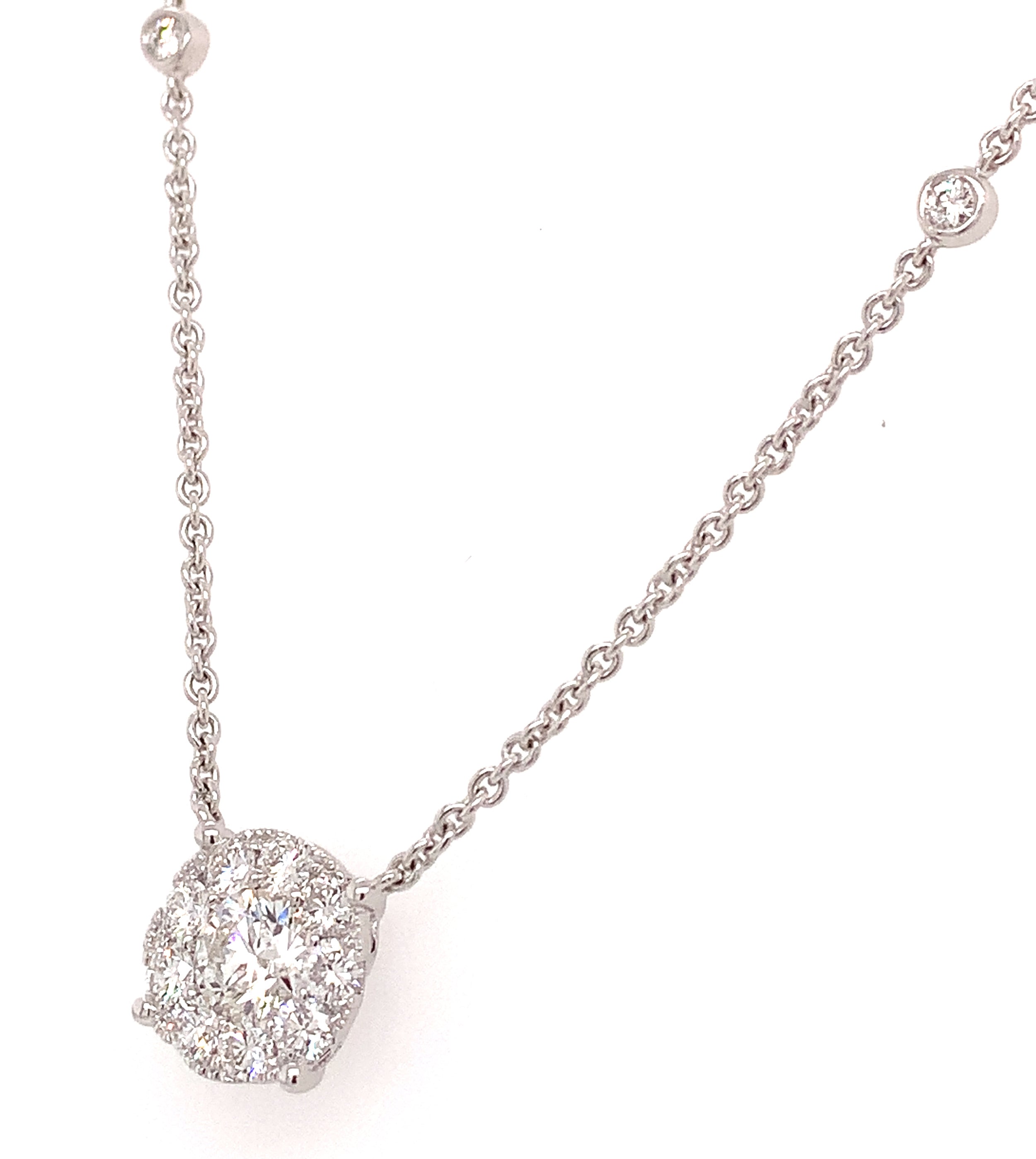 1.10CT T.W. Diamond Solitaire Necklace