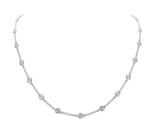 1.55CT T.W. Diamond by the Yard Chain Necklace