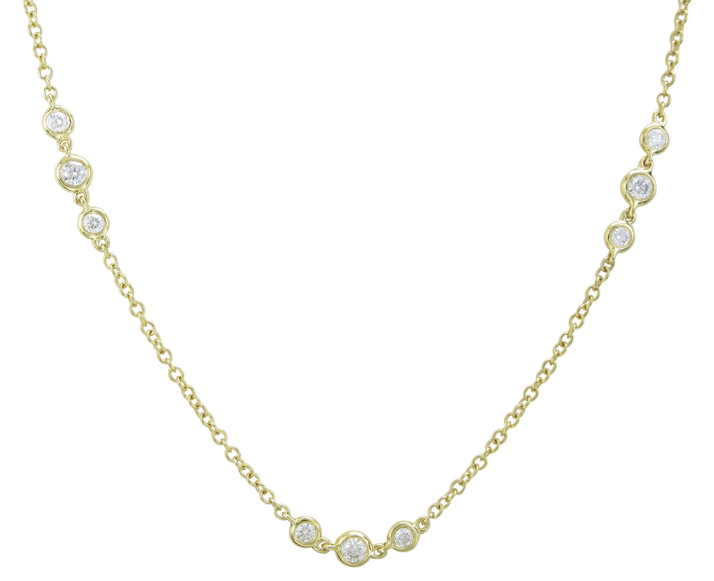 Diamond By The Yard Chain Necklace 1.07ct tw