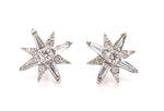 0.51ctw Diamond Flower Earrings