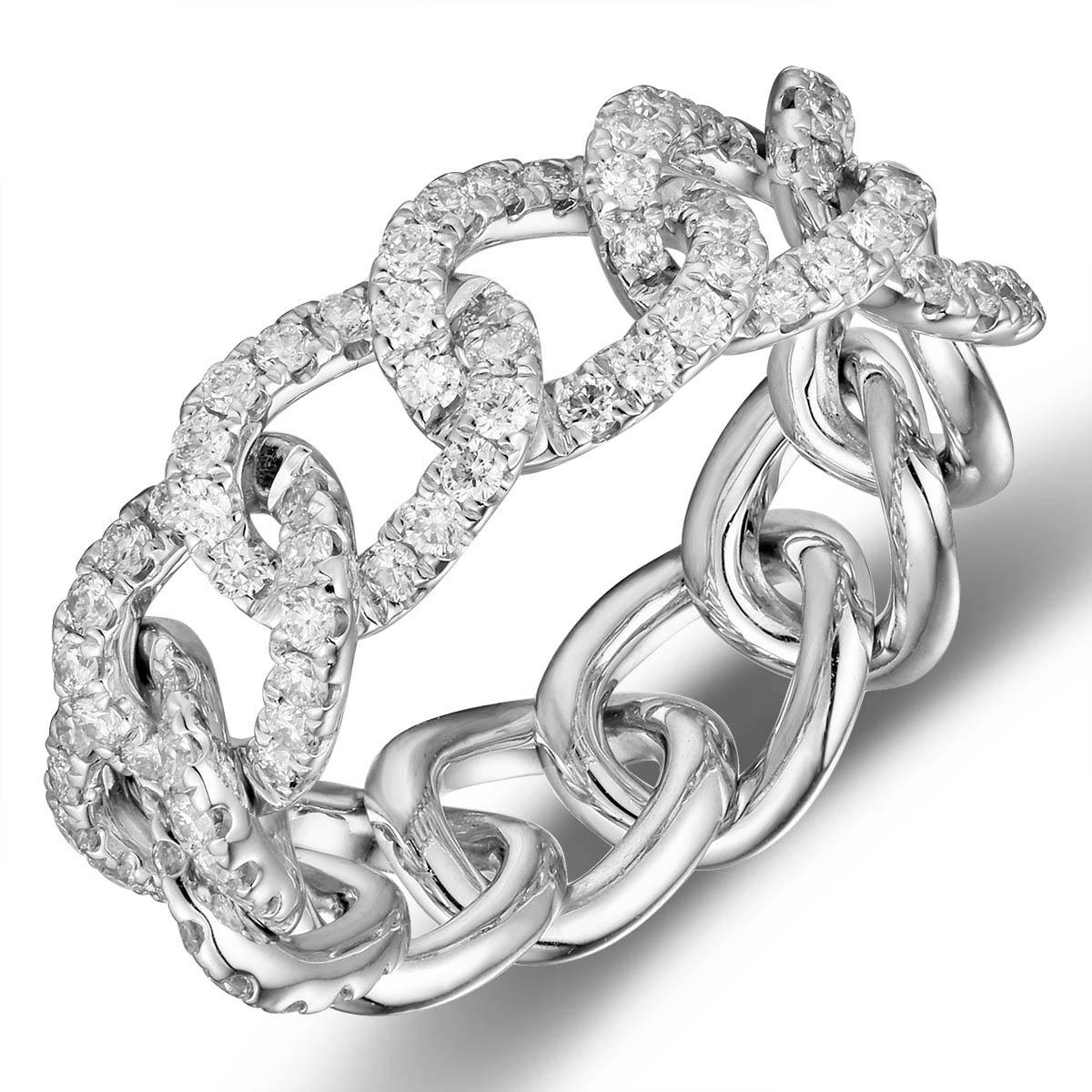 Diamond & Gold Flexible Link Fancy Ring