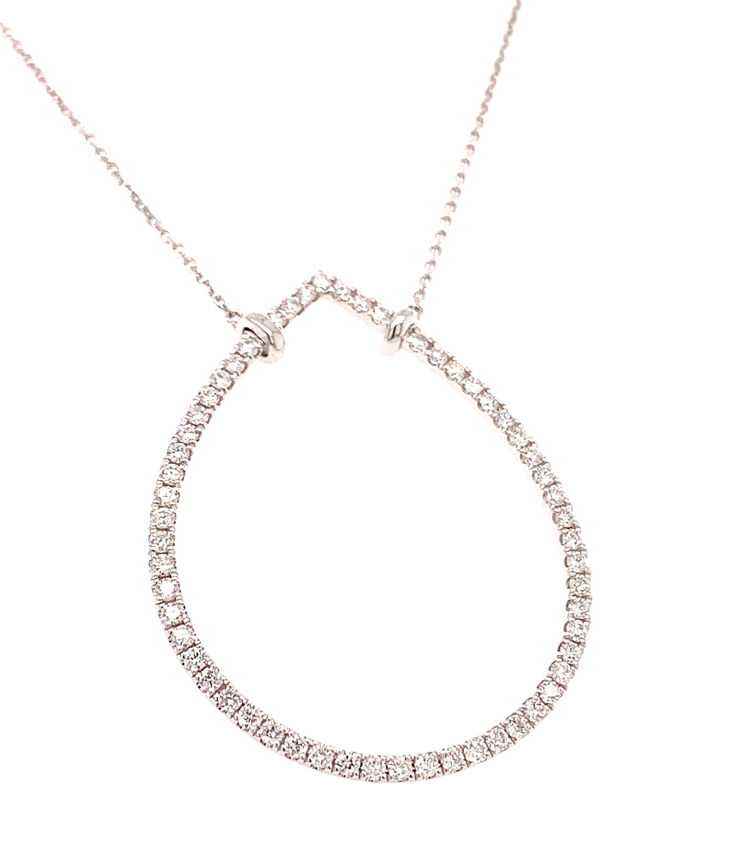 Diamond Drop Pendant Necklace