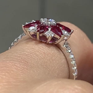 Diamond & 1.15ctw Ruby Ring