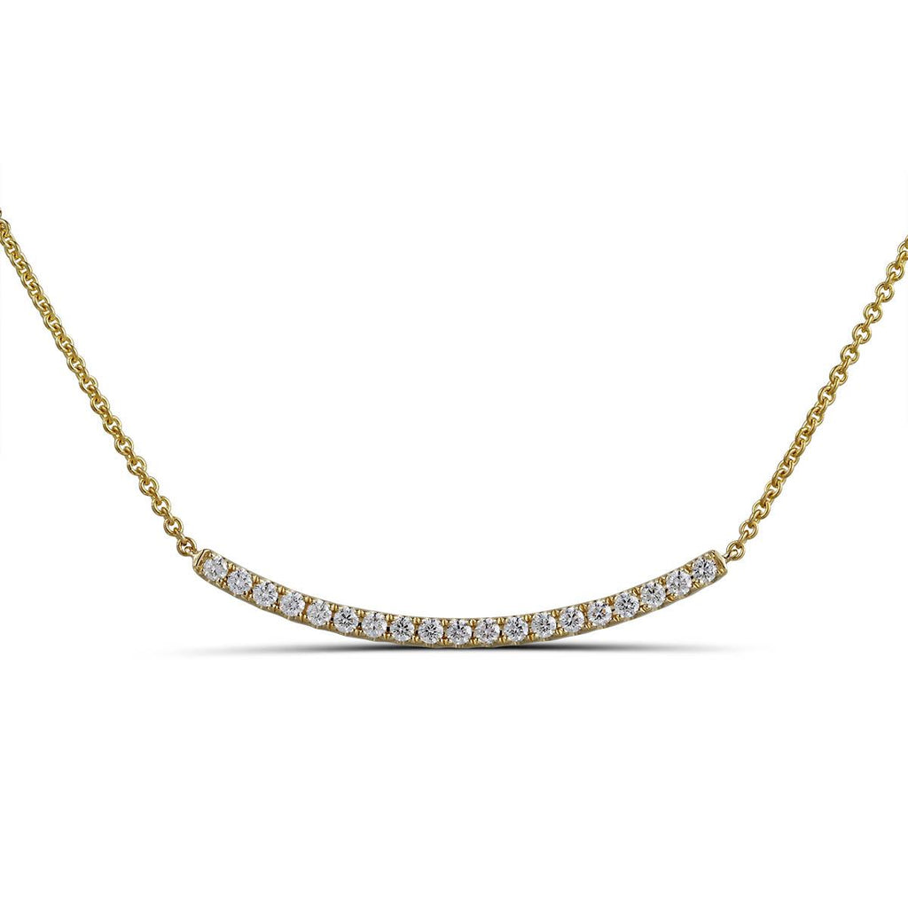 0.42ctw Diamond Bar Necklace