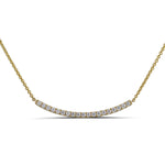 0.42ctw Diamond Bar Necklace