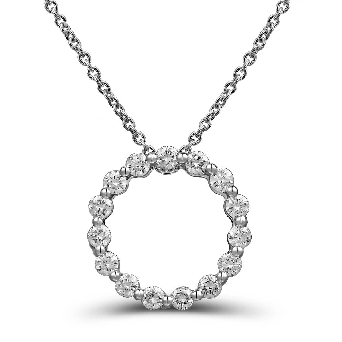 0.38ct tw Diamond Circle of Life Pendant Necklace