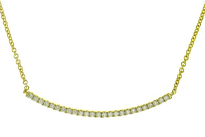 0.24ctw Diamond Bar Necklace
