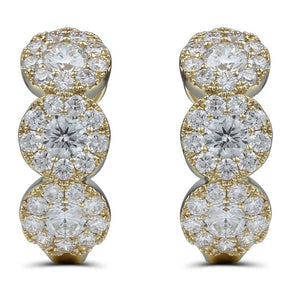 Diamond Huggie Earrings 1.35ctw