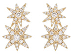 1.09ct tw Starburst Double Diamond Fancy Earrings