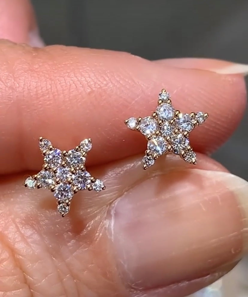 9ct Gold Star Stud Earrings – Lorimat Jewellers
