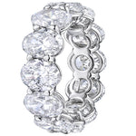 12.10ct tw All GIA Certified 12 Oval CutEternity Band Crafted Luxurious Platinum