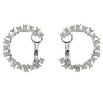 Diamond Fancy Baguette & Round Cut Earrings 1.13ctw