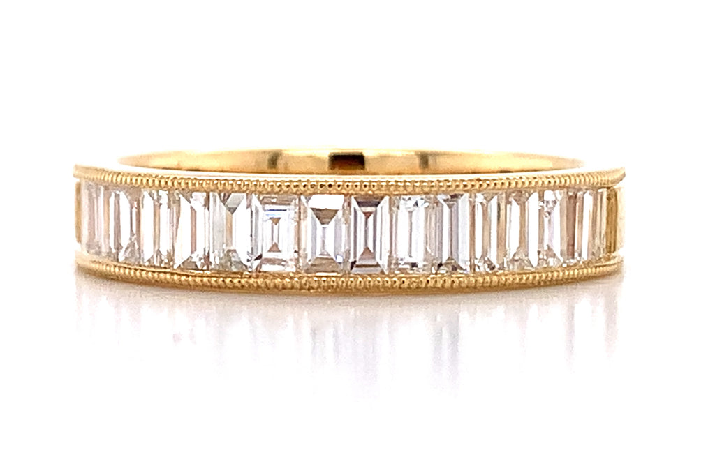 Diamond Baguette 0.77ctw Half Eternity Ring