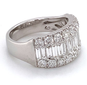 Baguette and Round Cut Diamond Ring 2.29ct t.w.