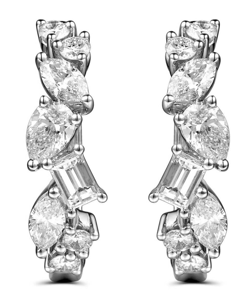Mixed Shape Diamond Fancy Earrings 1.27ct t.w.