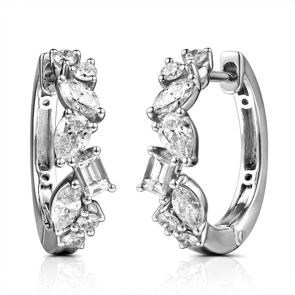 Mixed Shape Diamond Fancy Earrings 1.27ct t.w.