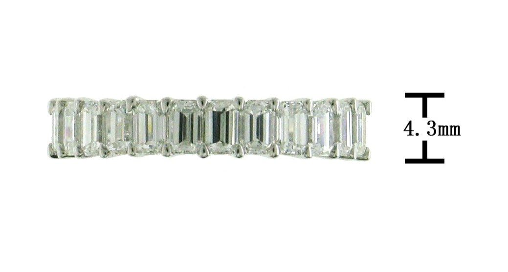 Ladies Diamond 1.75ct tw Emerald Cut Eternity Ring