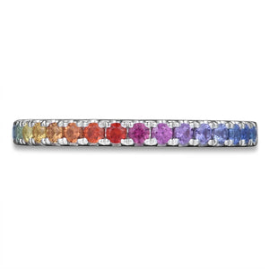 Rainbow Sapphire 0.42ct tw Gold Ring