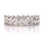 Marquise Cut 3.78ct tw Diamond Eternity Ring